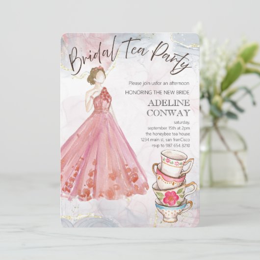 Invitation Bridal Tea Celebration (Debout devant)