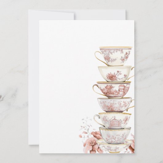 Invitation Bridal Tea Party Chinoiserie Pink Bridal Shower In (Dos)