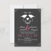 Invitation Bride and Bride - Lesbian wedding (Devant)