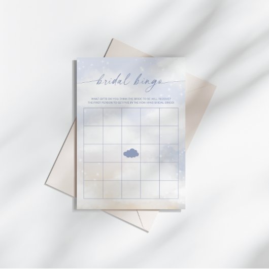Invitation Bride Bingo Cloud 9 jeu de Fête des mariées