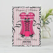 Invitation BRIDE & Bridesmaids Lingerie Pink Shower Party (Debout devant)