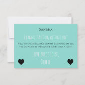 Invitation BRIDE & Bridesmaitres Be My Maid Honor Shower Part (Dos)