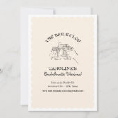 Invitation Bride Club Weekend Cocktail Bachelorette Party (Devant)