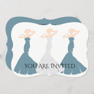 Invitation BRIDE CO Cornflower Blue Be My Bridesmaid Party