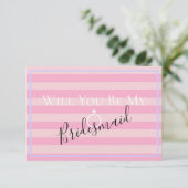 Invitation BRIDE CO Pink Seras-tu mon Bridesmaid MOH Party (Debout devant)