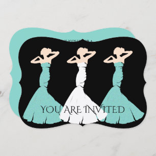 Invitation BRIDE & CO Turquoise Blue Be My Bridesmaid