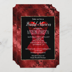 Invitation Bride de la Flore Rouge