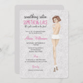 Invitation Bride dentelle en culottes Lingerie Douche (Devant / Derrière)