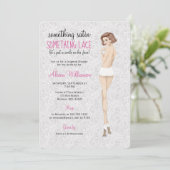 Invitation Bride dentelle en culottes Lingerie Douche (Debout devant)