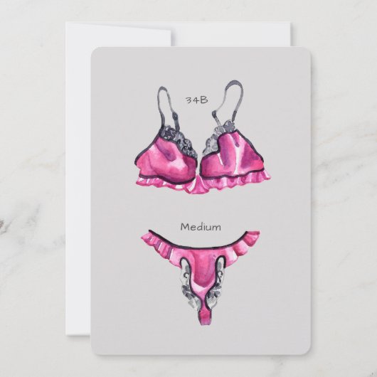 Invitation Bride dentelle en culottes Lingerie Douche (Dos)