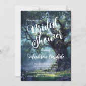 Invitation Bride Enchanted Forest Oak Tree Fairy Lights (Devant)