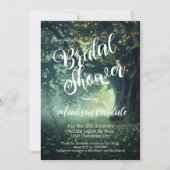 Invitation Bride Enchanted Forest Oak Tree Fairy Lights (Devant)