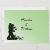 Invitation Bride et Groom Green (Dos)