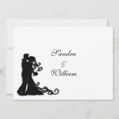 Invitation Bride et pièce blanche (Dos)