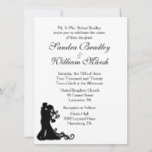 Invitation Bride et pièce blanche (Devant)