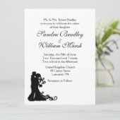 Invitation Bride et pièce blanche (Debout devant)