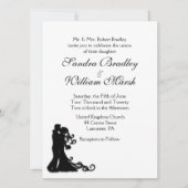 Invitation Bride et pièce blanche (Devant)