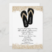 Invitation Bride Flip Flop Sandales Summer Beach Fête des mar (Devant / Derrière)