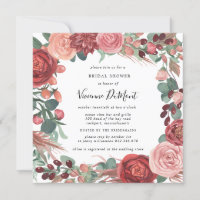 Bride florale Rose de la pivoine rose-rouge de Bou