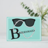 Invitation BRIDE Glam Célébrez Tiara Party Soyez ma servante  (Debout devant)