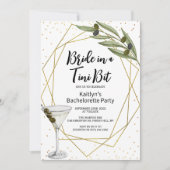 Invitation 'Bride in a Tini Bit' Martini Bachelorette Party (Devant)