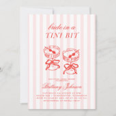Invitation Bride in a Tini Bit Pink Martini Bridal Shower (Devant)
