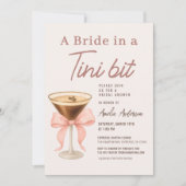 Invitation Bride in a Tini Bit QR Code Bridal Shower (Devant)