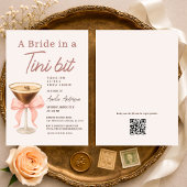 Invitation Bride in a Tini Bit QR Code Bridal Shower