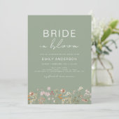 Invitation Bride in Bloom Wildflower Bridal Shower (Debout devant)