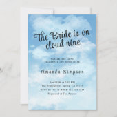 Invitation Bride Is On Cloud Nine Bridal Shower (Devant)