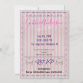Invitation BRIDE Love Pink Lingerie Fête des mariées Party (Dos)