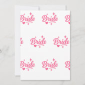 Invitation Bride Neon rose (Devant)