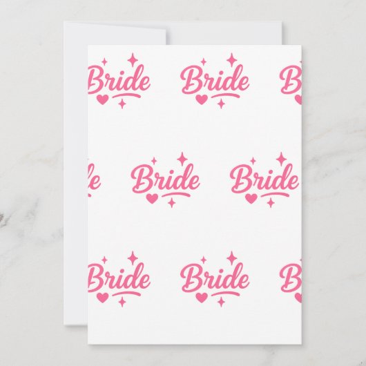 Invitation Bride Neon rose (Devant)