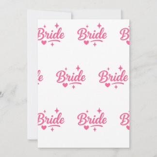 Invitation Bride Neon rose