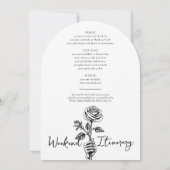 Invitation Bride or Die Floral Skull Bachelorette Weekend (Dos)