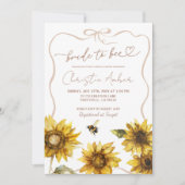Invitation Bride pour être tournesol et Fête des mariées d'ab (Devant)