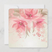 Invitation Bride rose florale (Dos)