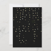 Invitation Bride Spark Metallic Sepia Black Confetti Fuchsia (Dos)