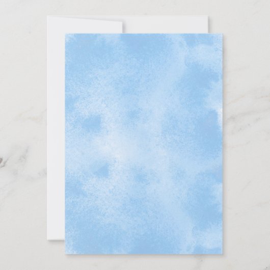 Invitation Bride sur Cloud 9 Fête des mariées de script d'enc (Dos)