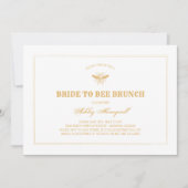Invitation Bride to Bee Brunch (Devant)
