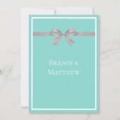 Invitation BRIDE Touch Silver Mariage Suite de répétition (Devant)