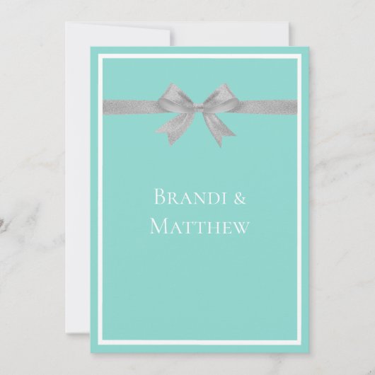 Invitation BRIDE Touch Silver Mariage Suite de répétition (Devant)