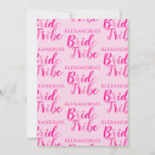 Invitation Bride Tribe Hot rose Bachelorette Party (Dos)