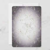 Invitation Bride violette violette moderne Fête des mariées d (Dos)