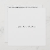 Invitation BRIDE Voici La Fête De La Douche Mariée (Devant / Derrière)