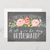 Invitation  | Bridesmaid (Devant / Derrière)