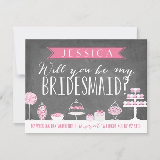 Invitation  | Bridesmaid (Devant)