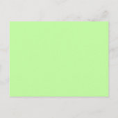 Invitation Bridesmaid à fleurs vert jaune (Dos)