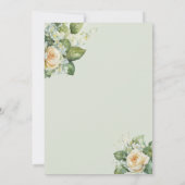 Invitation Bridesmaid Brunch avec la mariée Champagne Floral (Dos)