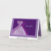 Invitation Bridesmaid Double Violet & Purple Gowns (Dos)
